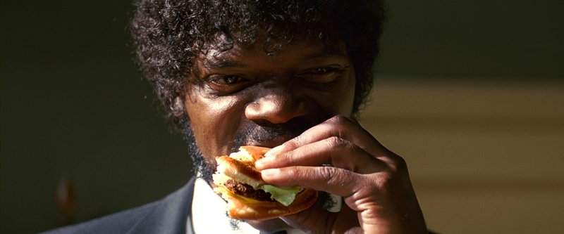 “Hamburgers! The cornerstone of any nutritious breakfast!” — Samuel L. Jackson, Pulp Fiction